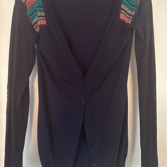 Shrinking Violet Elbow Patch Cardigan - Picture 1 of 5